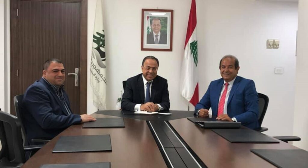 Visiting Minister of Economy, HE.Mansour Bteish