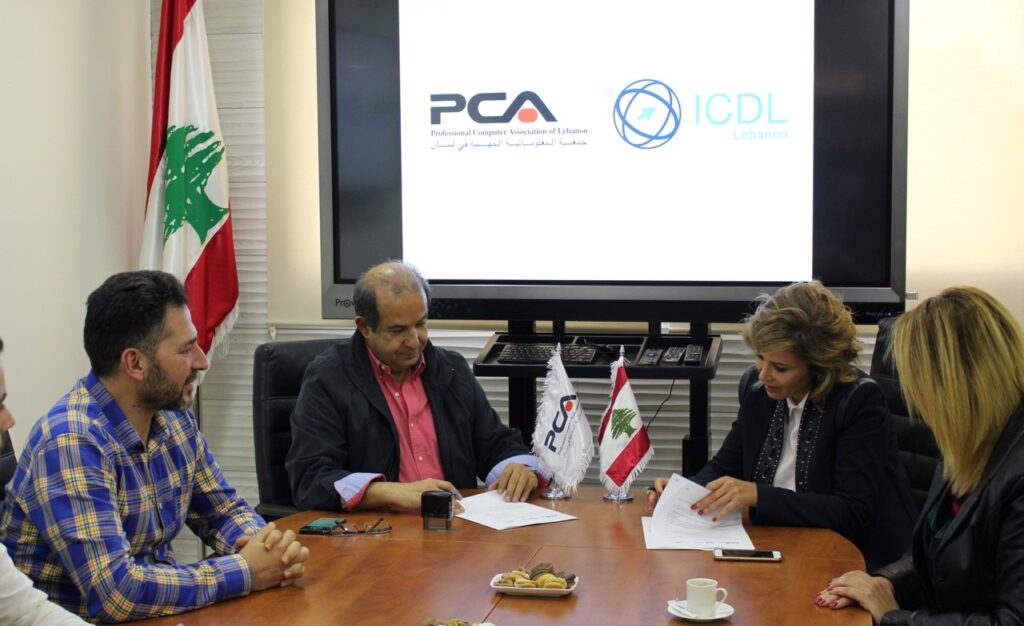 PCA MOU with ICDL Lebanon