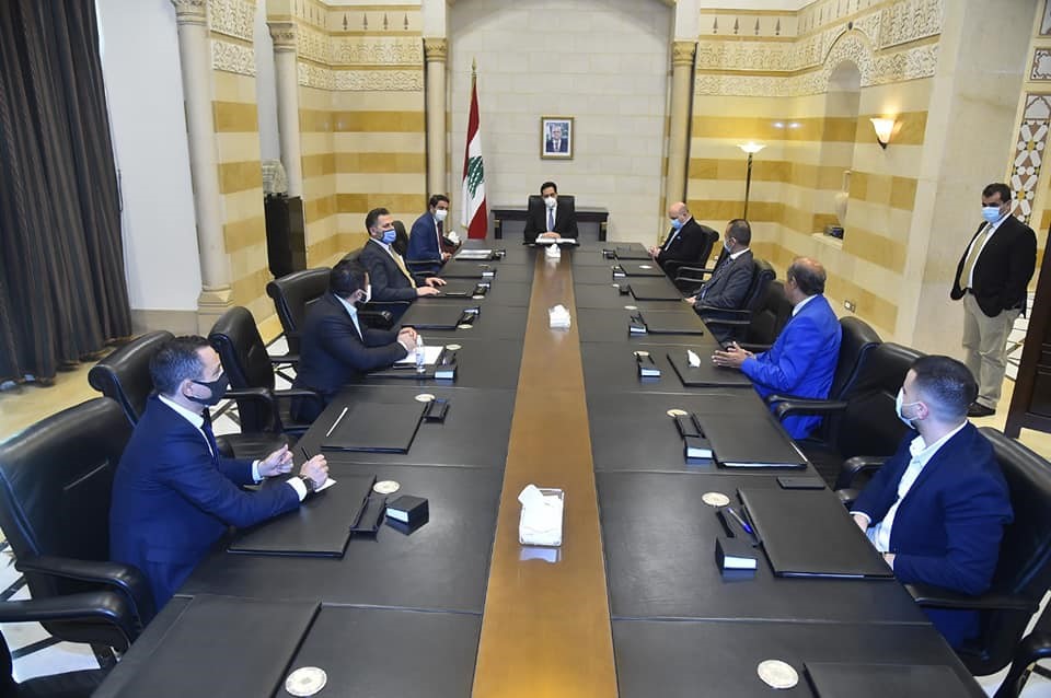 وفد من رؤساء مجتمع المعلومات والتكنولوجيا في لبنان في زيارة رئاسة الحكومة