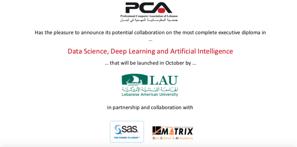 Collaboration Between PCA and LAU's Data Science and AI Program